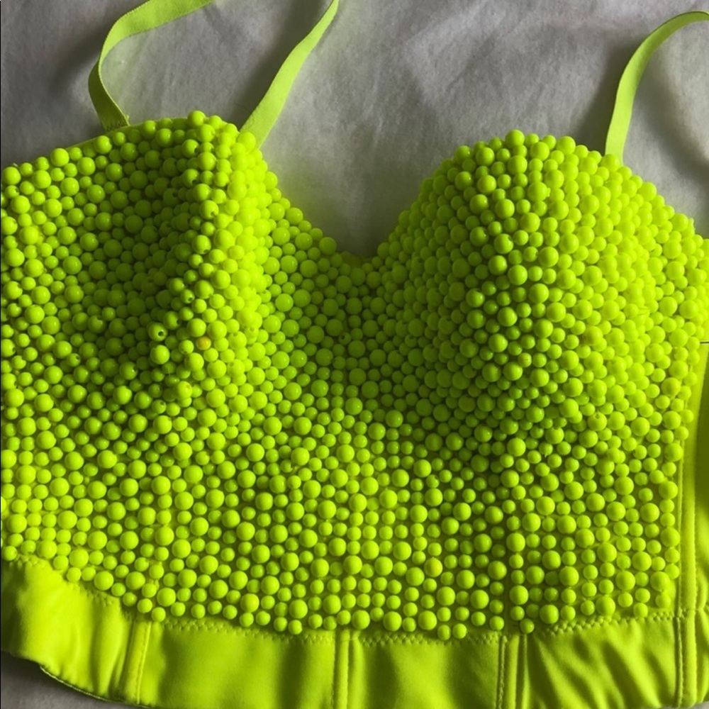 Akira festival Coachella crop top sz small - Picture 2 of 4